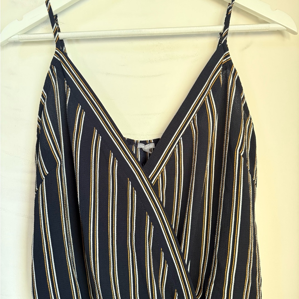 Charlotte Russe Black and White Striped Bodysuit